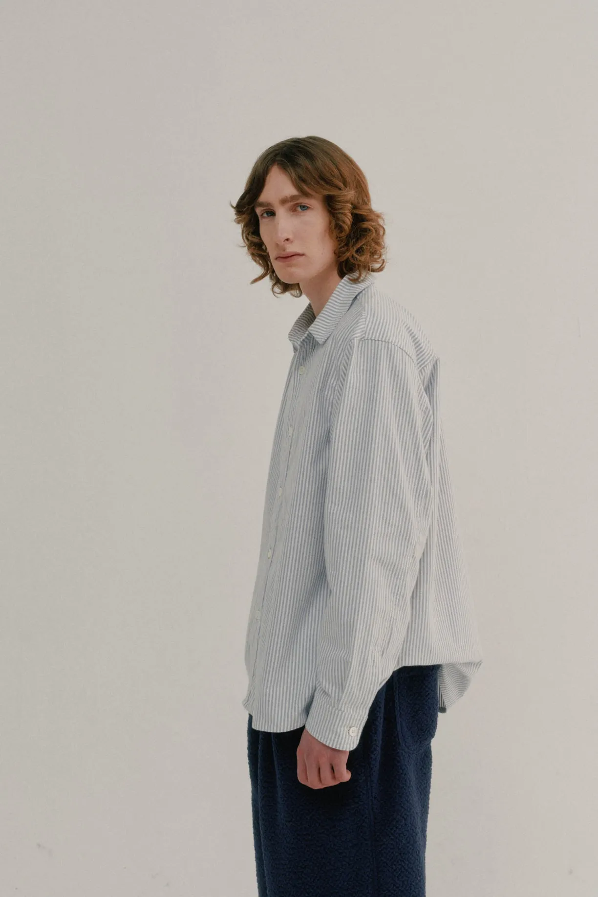 Howlin Afterthoughts Shirt - Brushed Oxford Blue^ Shirts | Made In Belgium