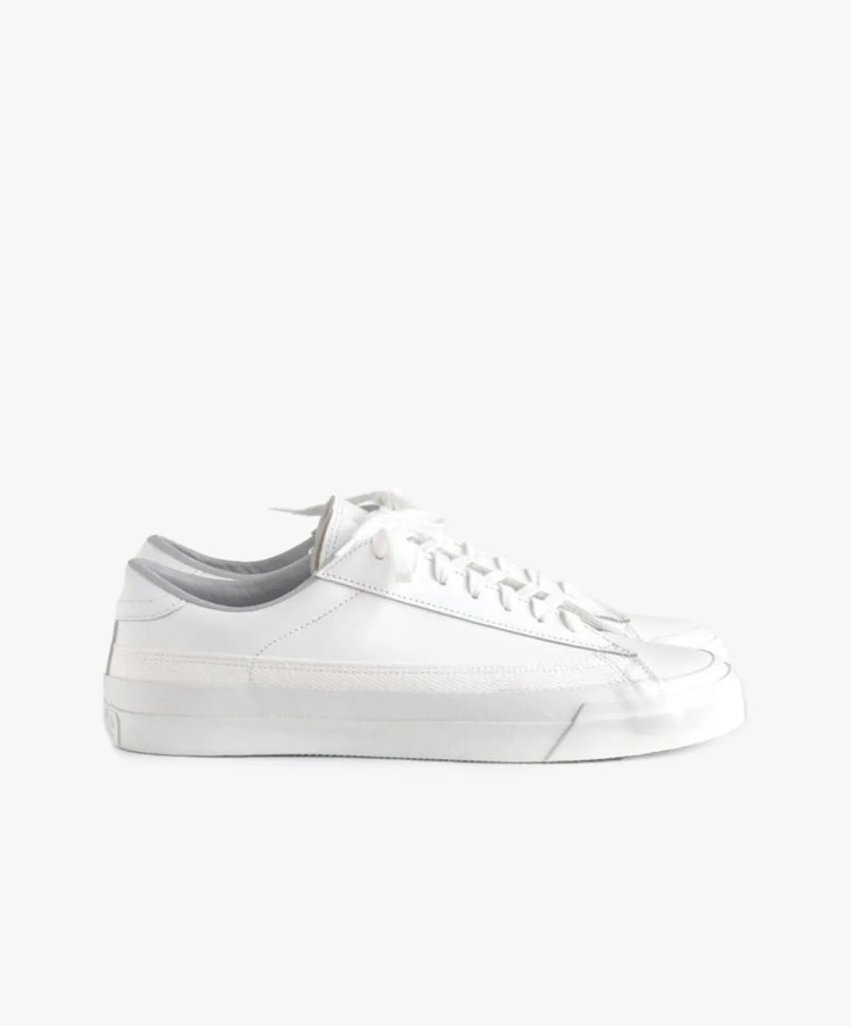Asahi Belted Low Leather - White^ Footwear