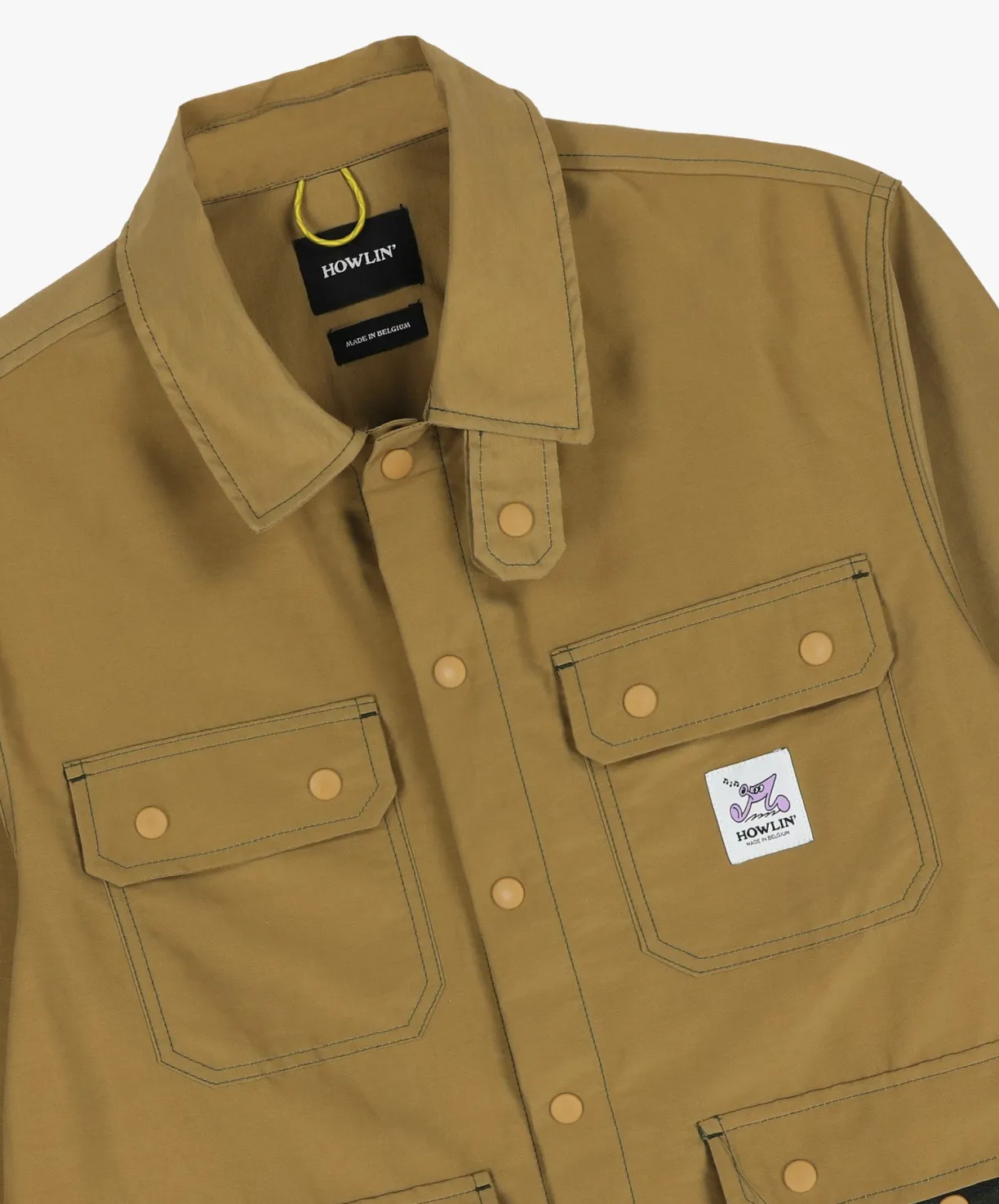 Howlin Blind Vision Jacket - Khaki Water Repellent Nylon^ Made In Belgium | Outerwear