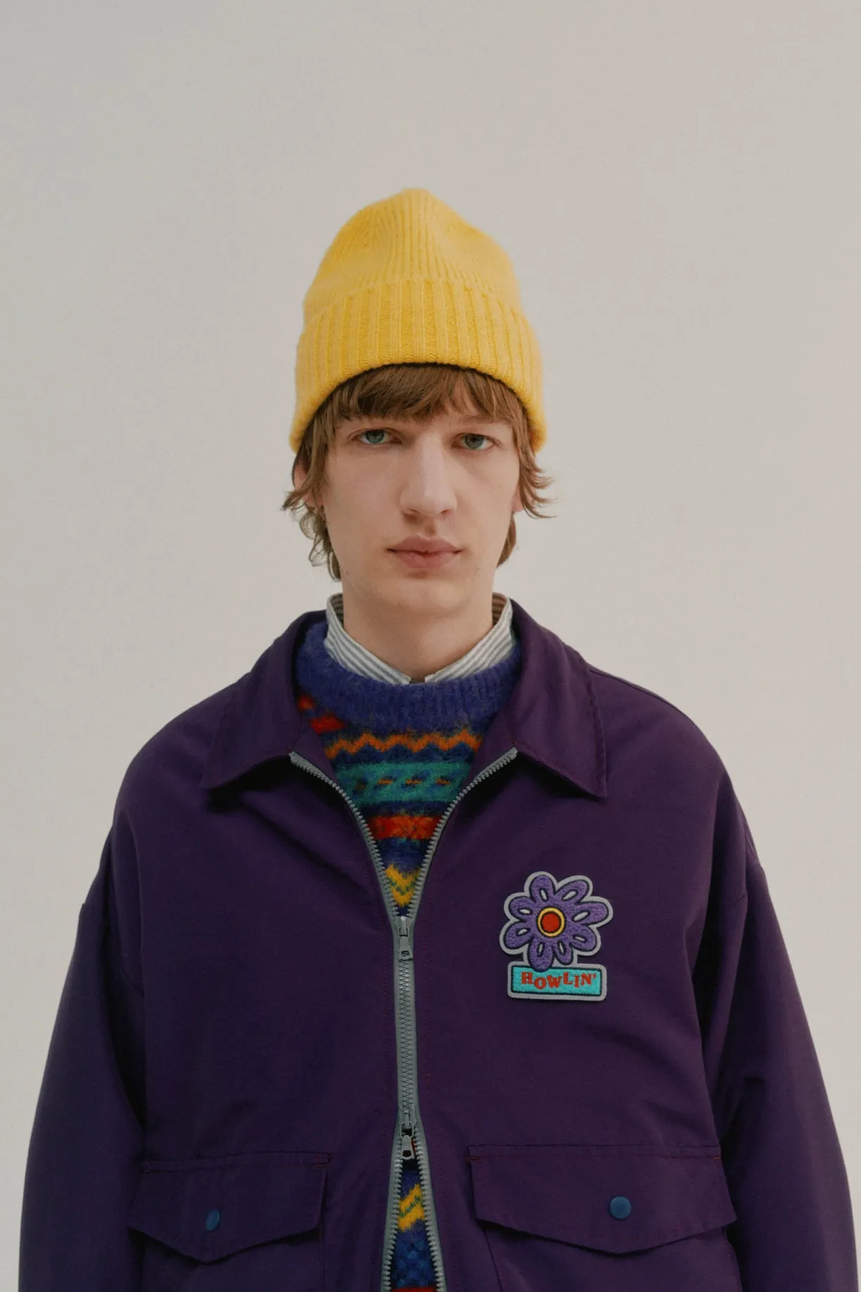 Howlin Boxy Swing Jacket - ’ Flower Purple^ Made In Belgium | Outerwear