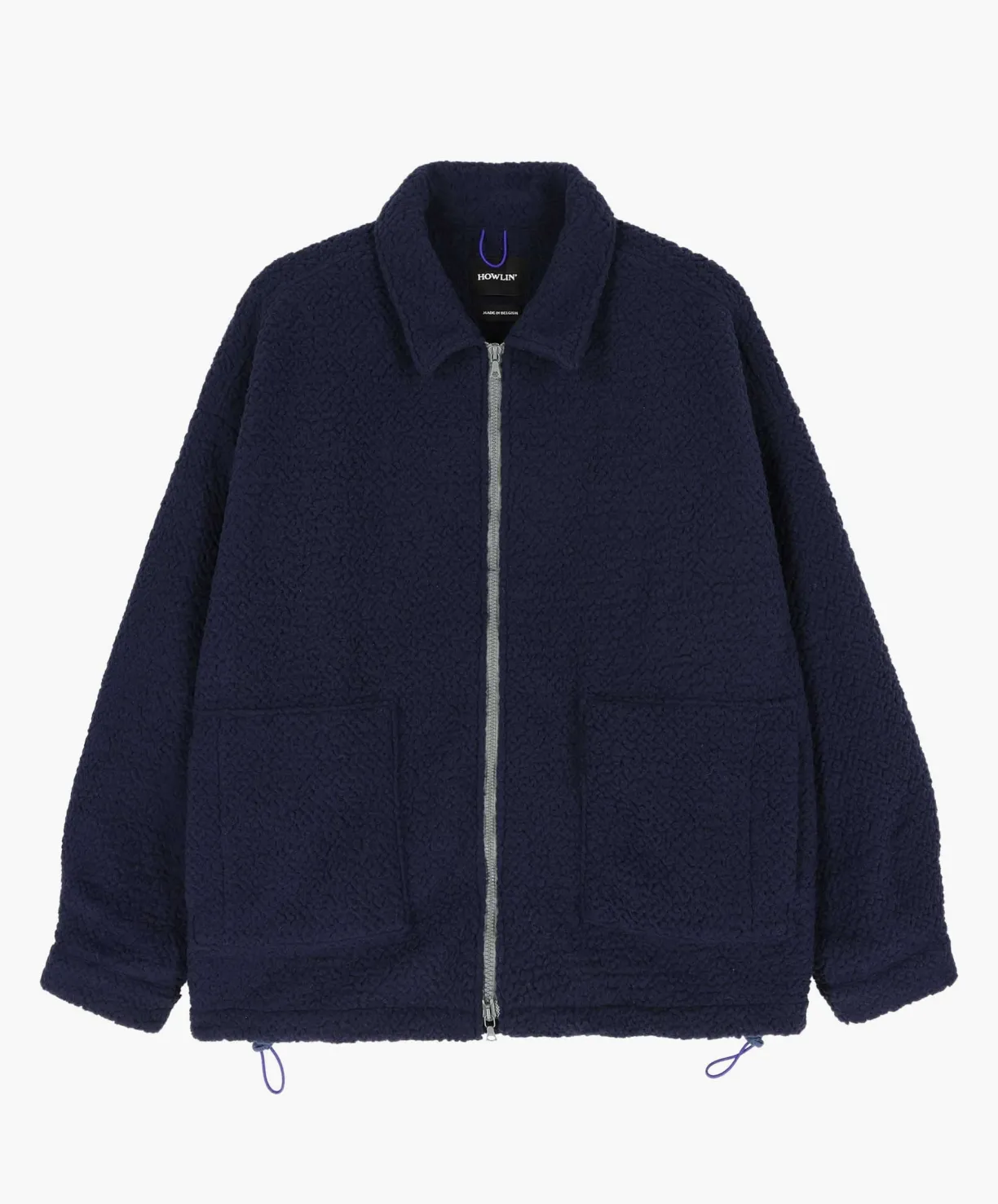 Howlin Boxy Swing Jacket - Recycled Shearling Navy^ Made In Belgium | Outerwear