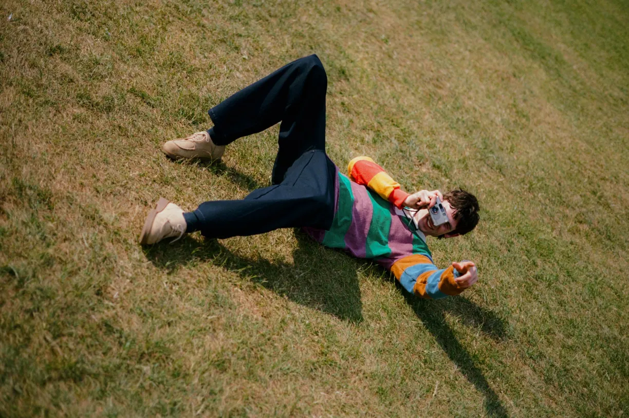 Howlin Cargo Lover Pants - Navy Japanese Seersucker^ Made In Belgium | Trousers