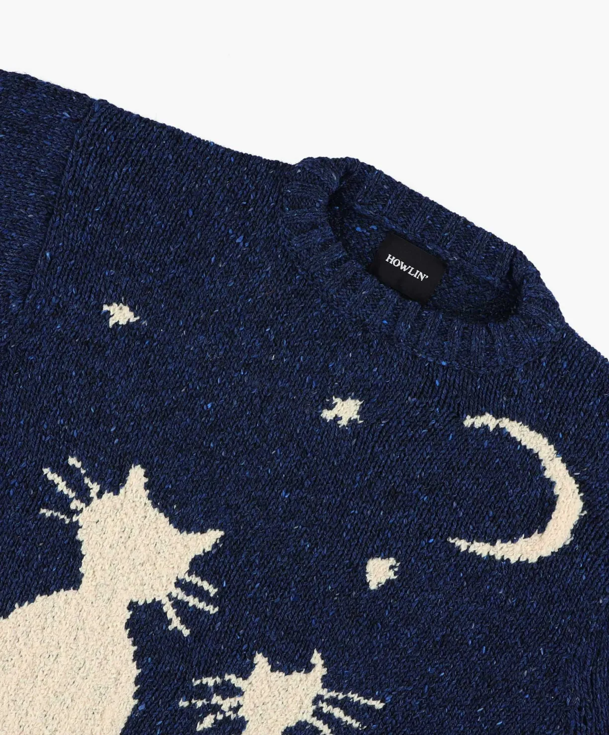 cats_in_space__blue_4.webp Howlin Cats In Space - Blue^ Knitwear