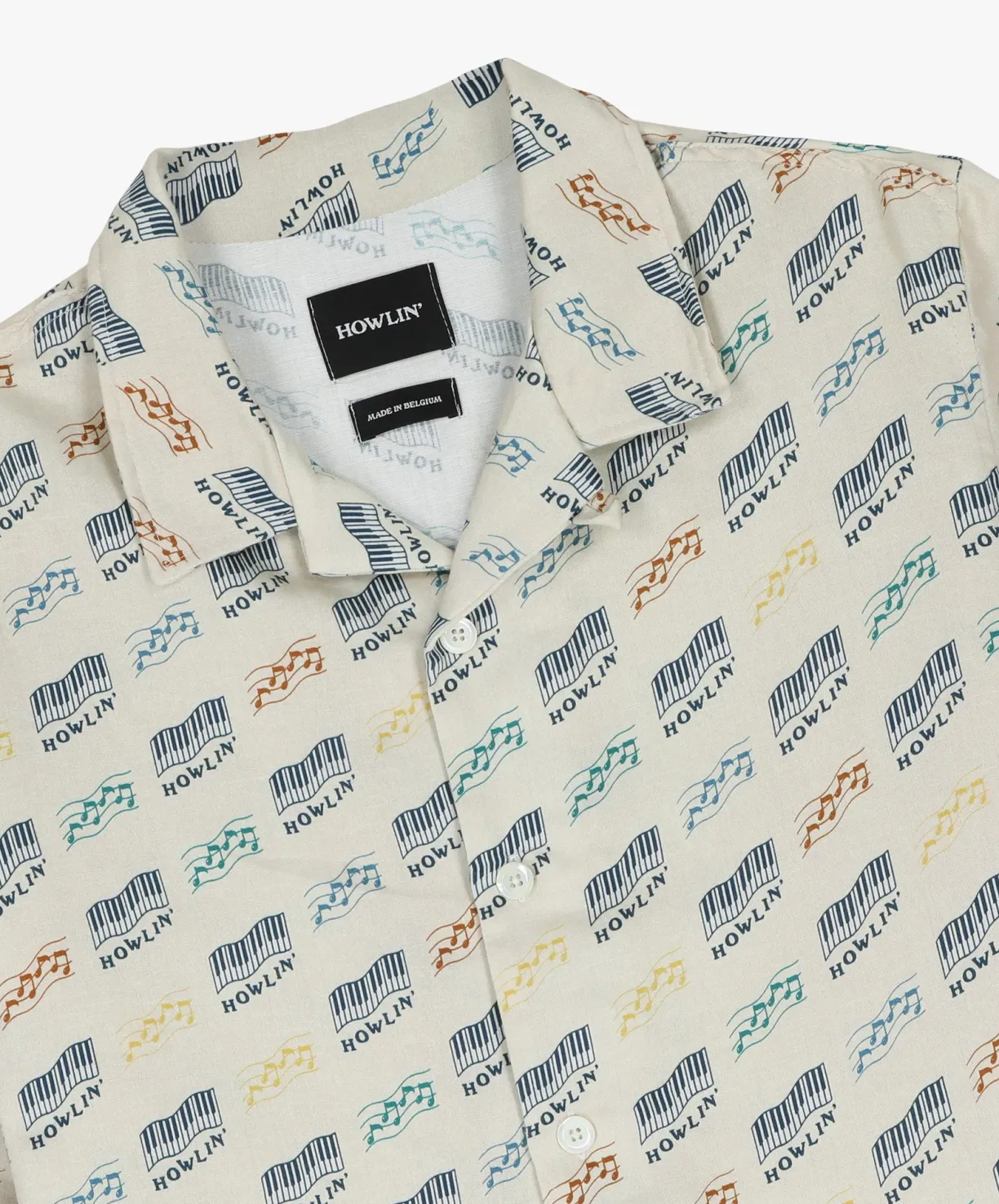 cocktail_damore__sand_howlin_piano_hemp_print_3.webp Howlin Cocktail D’Amore - Sand ' Piano Hemp Print^ Shirts | Made In Belgium
