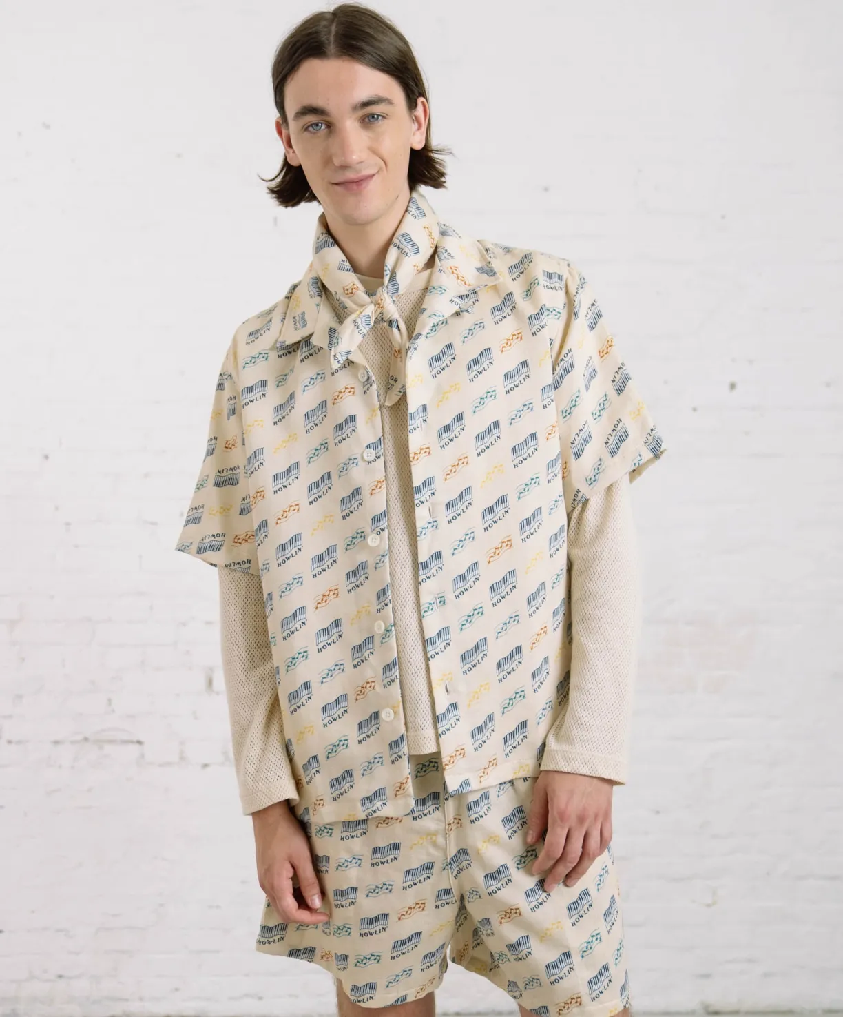 cocktail_damore__sand_howlin_piano_hemp_print_5.webp Howlin Cocktail D’Amore - Sand ' Piano Hemp Print^ Shirts | Made In Belgium