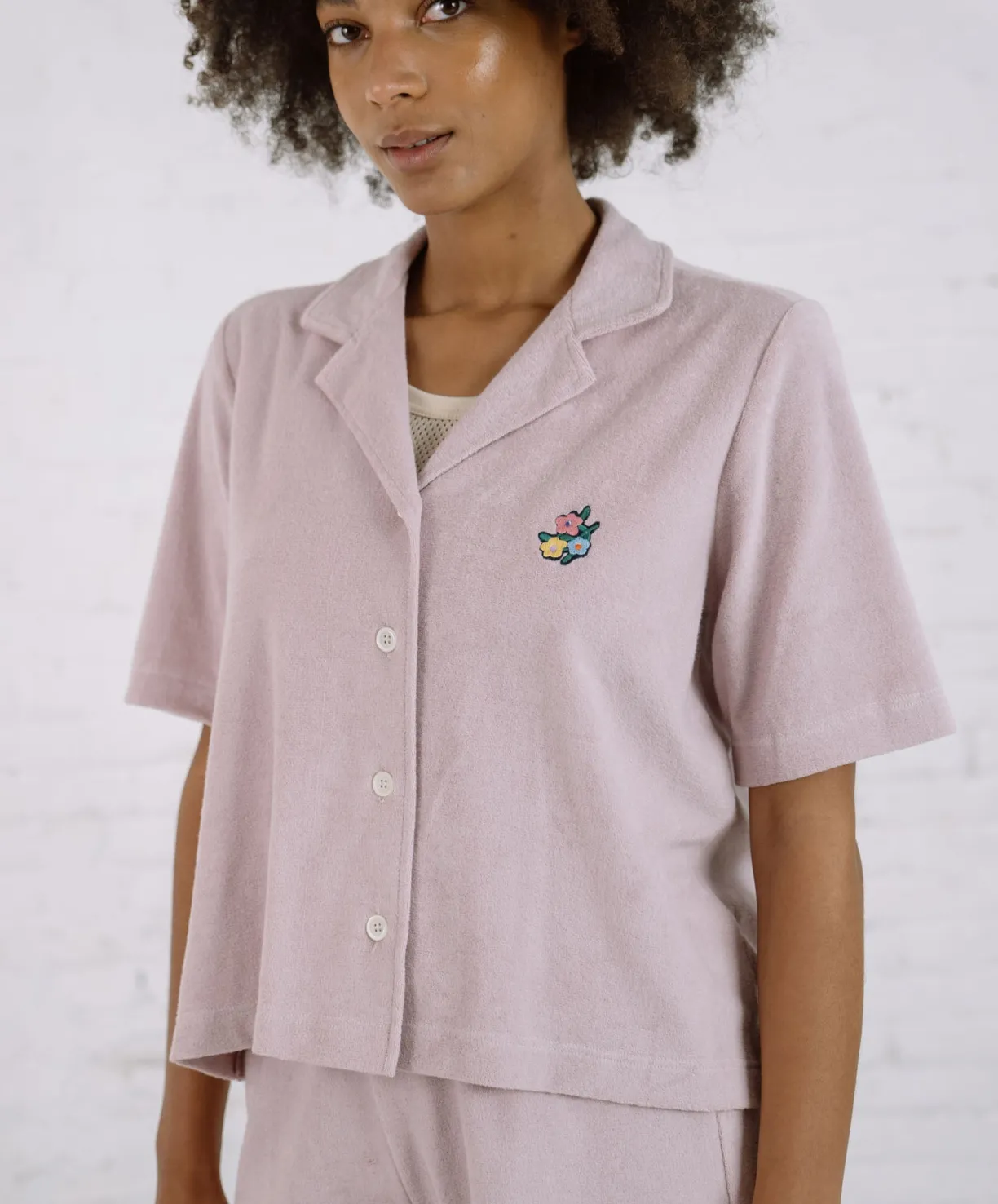 Howlin Cocktail In Towel For The Girls - Flowers - Cloud Pink (Women)^Women Shirts | Made In Belgium