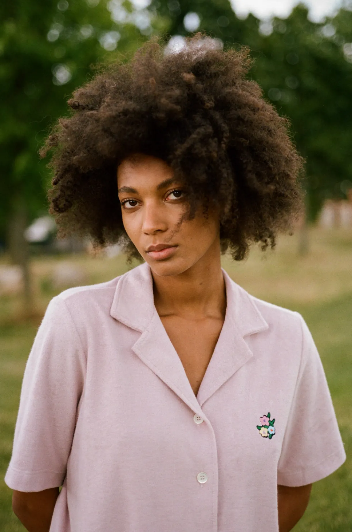 Howlin Cocktail In Towel For The Girls - Flowers - Cloud Pink (Women)^Women Shirts | Made In Belgium