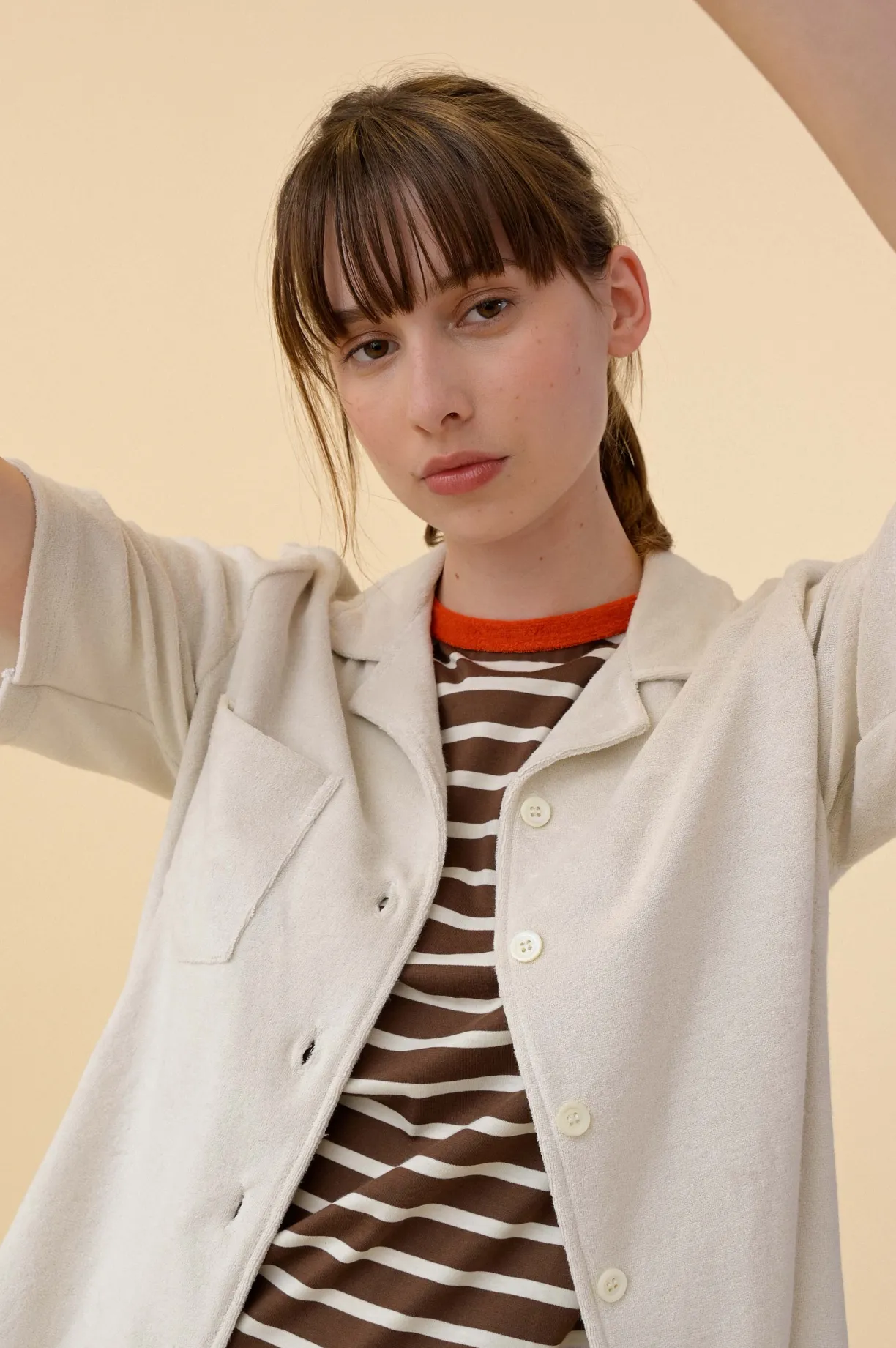 Howlin Cocktail In Towel For The Girls - White Sand (Women)^Women Shirts | Made In Belgium