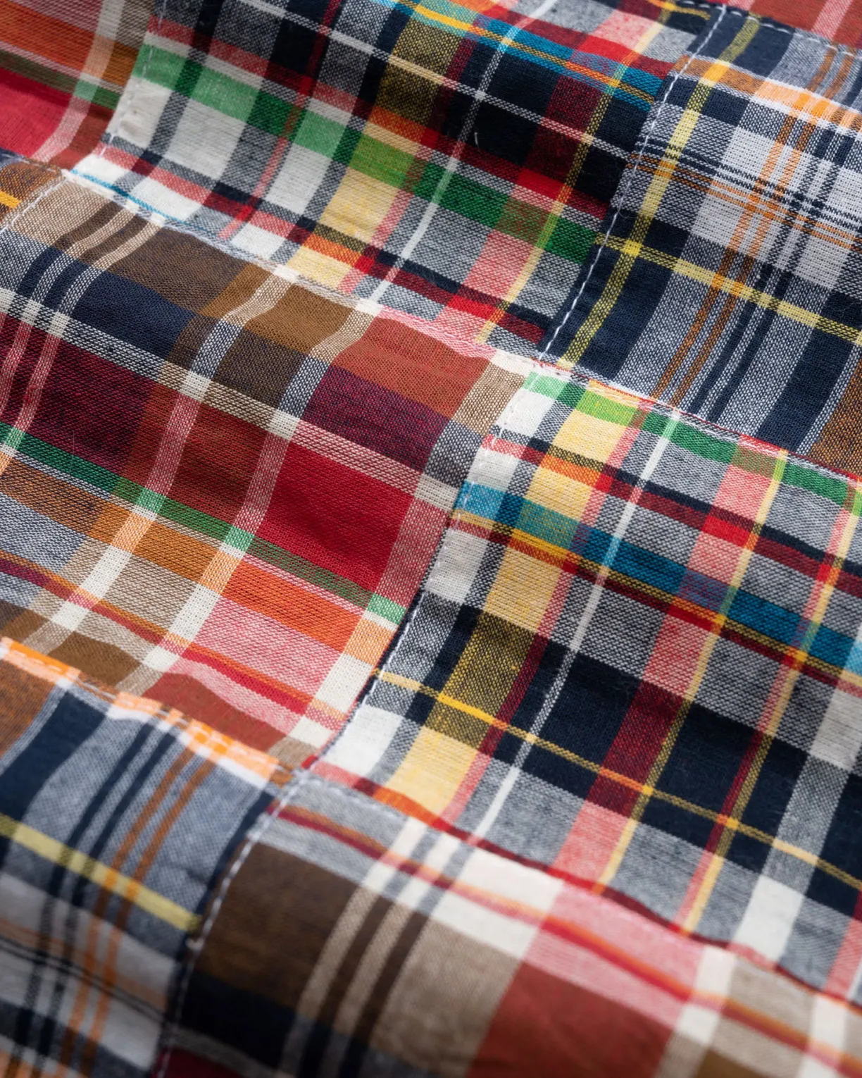 Howlin Cocktails For The Girls Please Shirt - Multi Madras Patchwork (Women)^Women Shirts | Made In Belgium