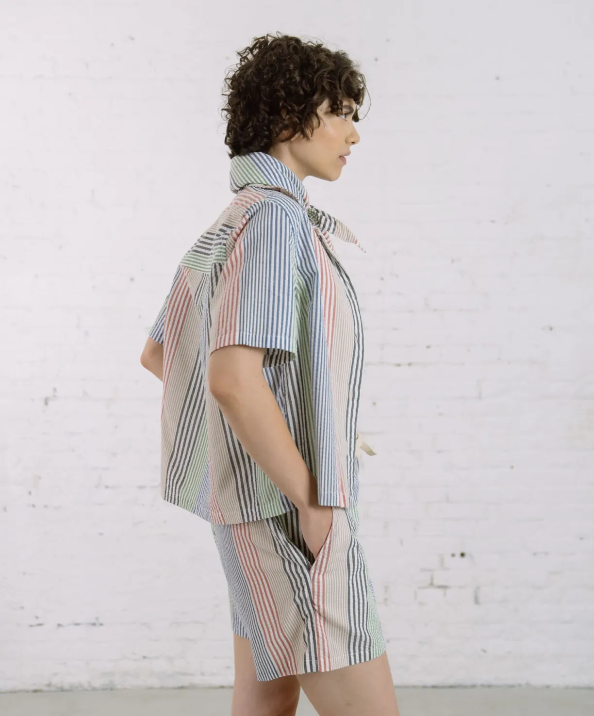 Howlin Cocktails For The Girls Please Shirt - Seersucker Mix (Women)^Women Shirts | Made In Belgium