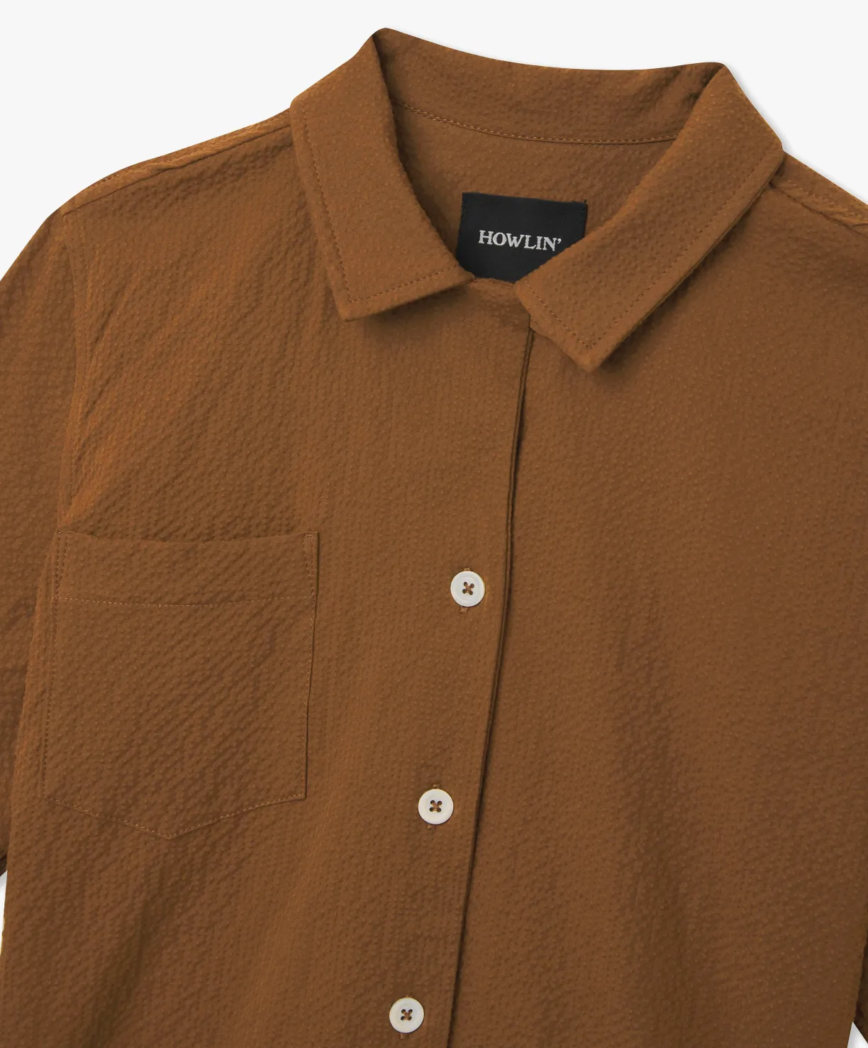 Howlin Cocktails For The Girls Please Shirt - Walnut Seersucker (Women)^Women Shirts | Made In Belgium