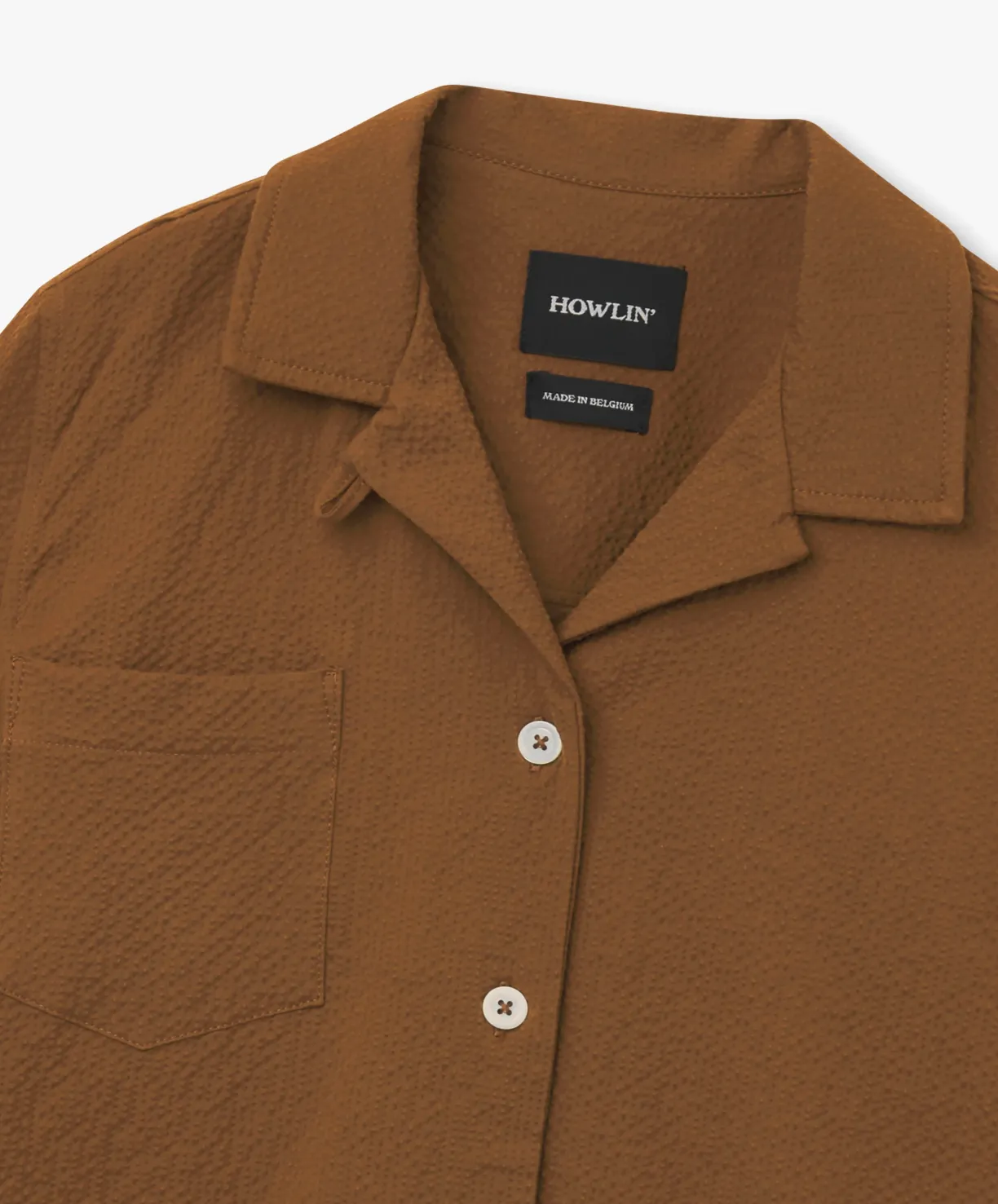 Howlin Cocktails For The Girls Please Shirt - Walnut Seersucker (Women)^Women Shirts | Made In Belgium