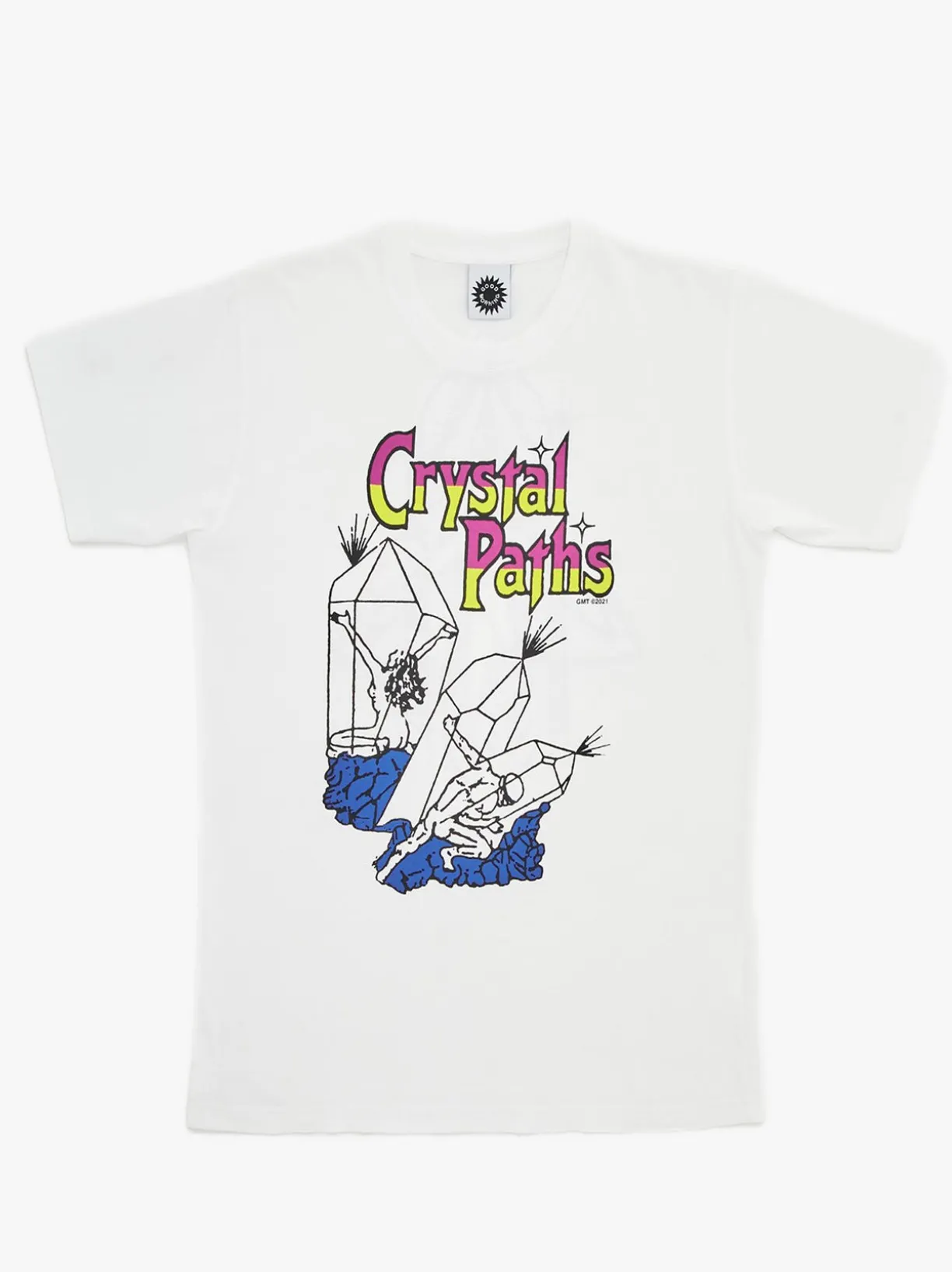 Good Morning Tapes Crystal Paths SS Tee - White^ T-Shirts