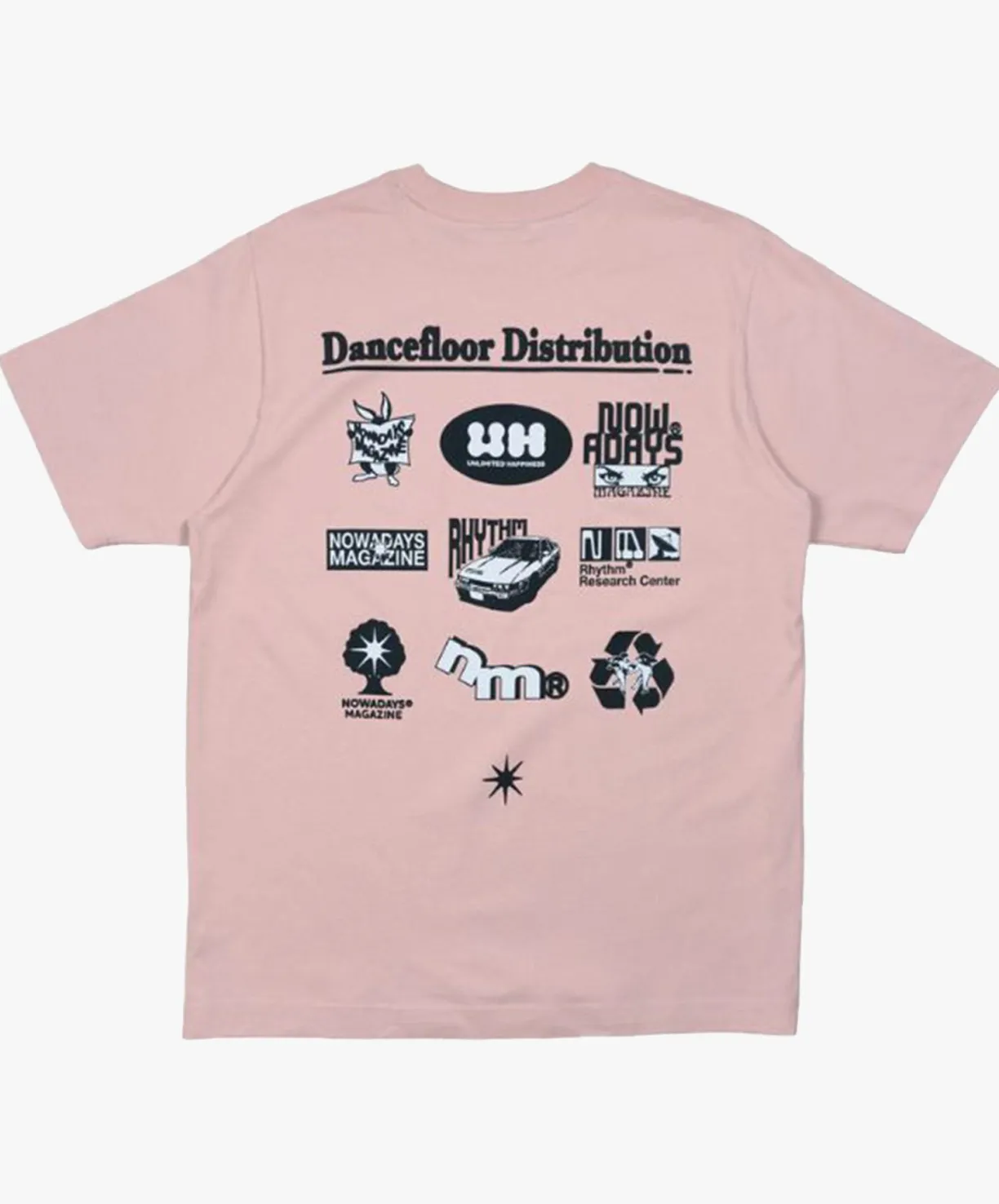 Nowadays Dancefloor Distri T-shirt - Peach^ T-Shirts