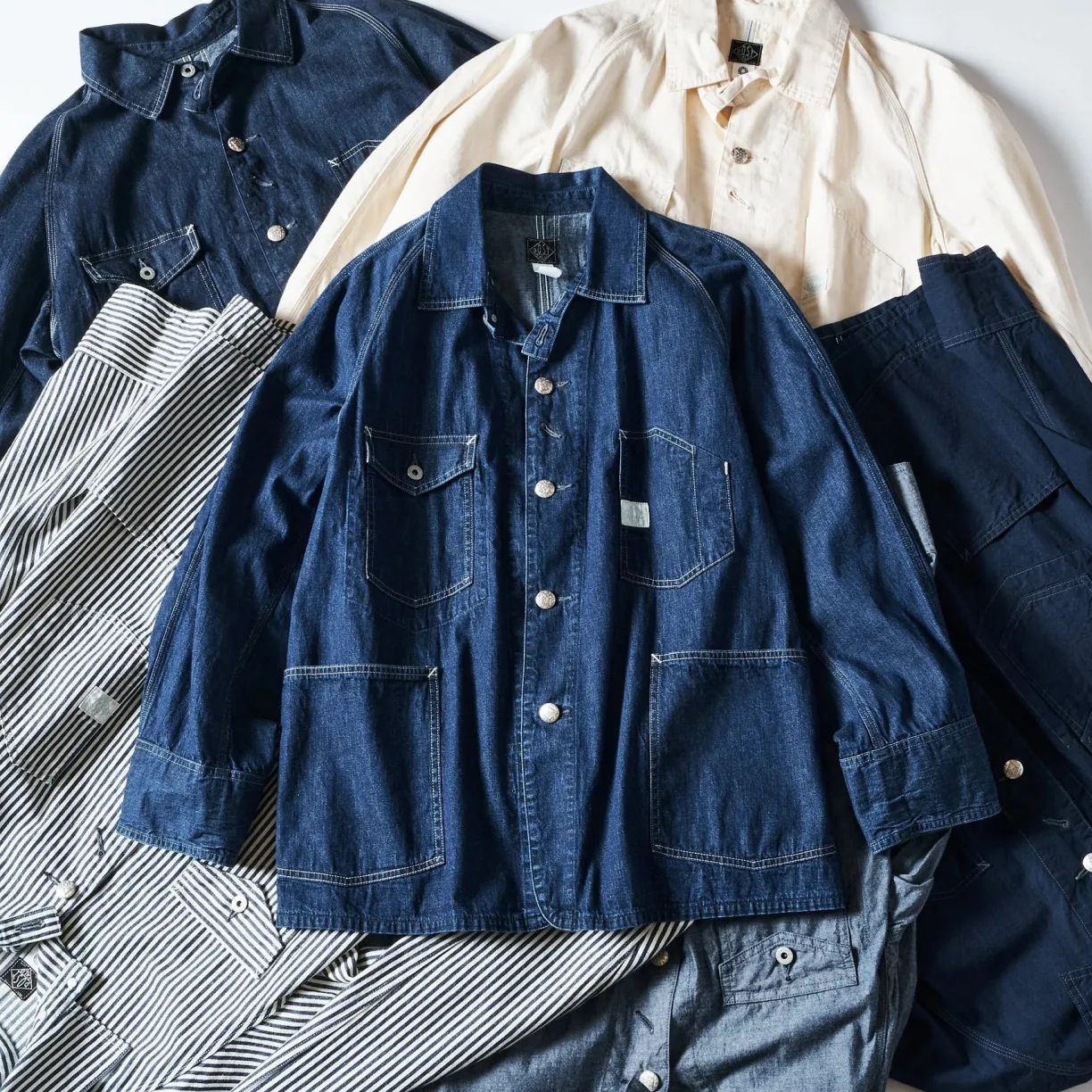 engineers_jacket__deep_washed_indigo_4.webp Post O'Alls Engineer's Jacket - Deep Washed Indigo^ Outerwear