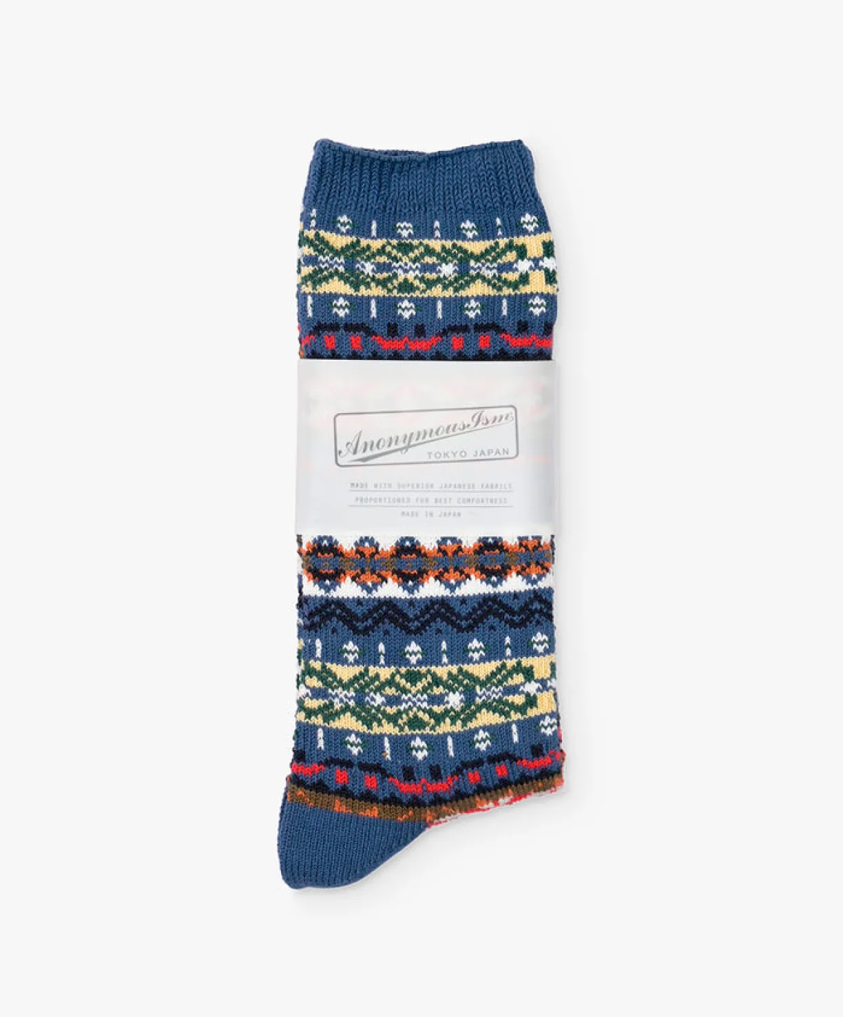 Anonymous Ism Fairisle Socks - Indigo^Women Socks | Accessories