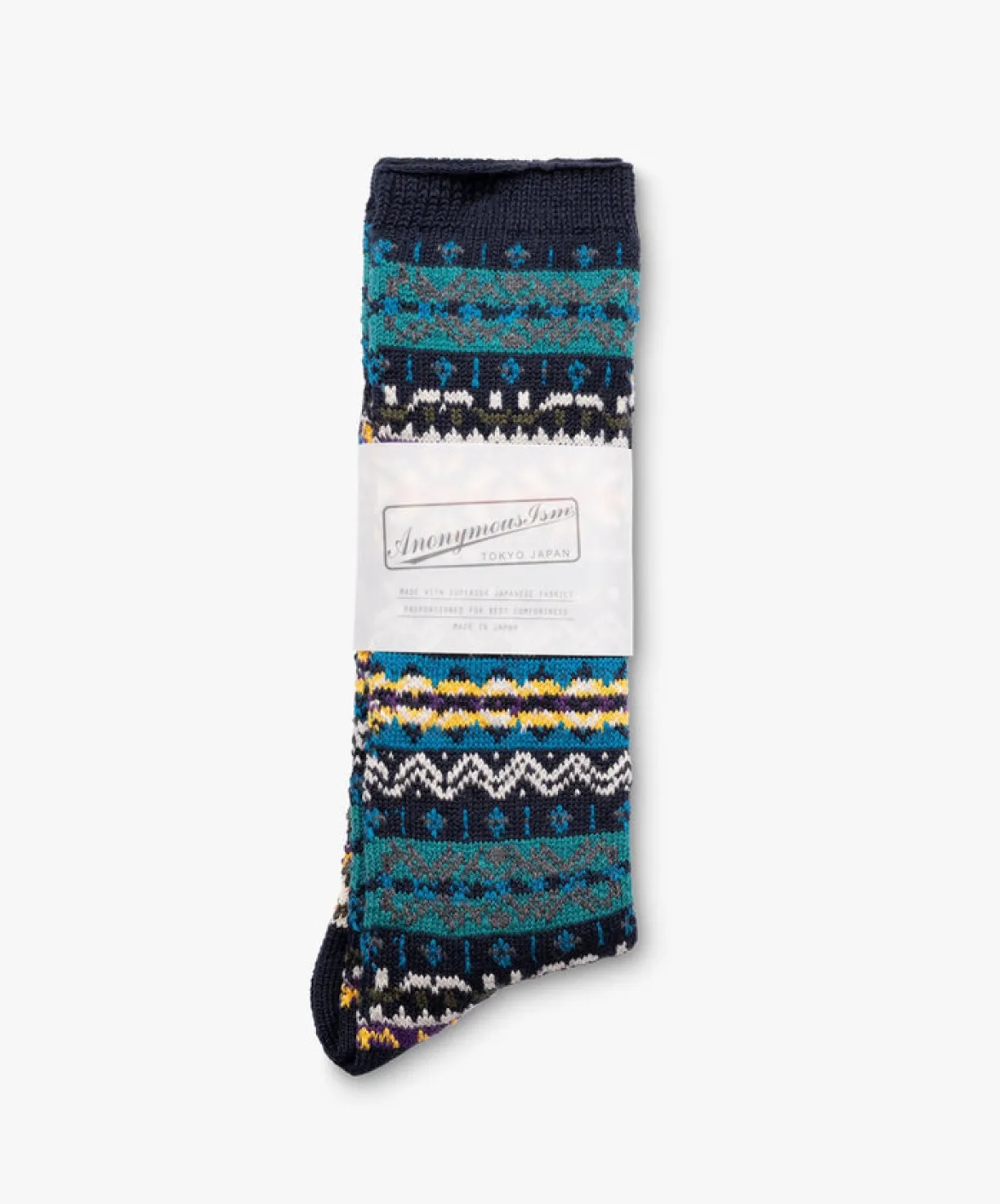 Anonymous Ism Fairisle Socks - Navy^Women Socks | Accessories