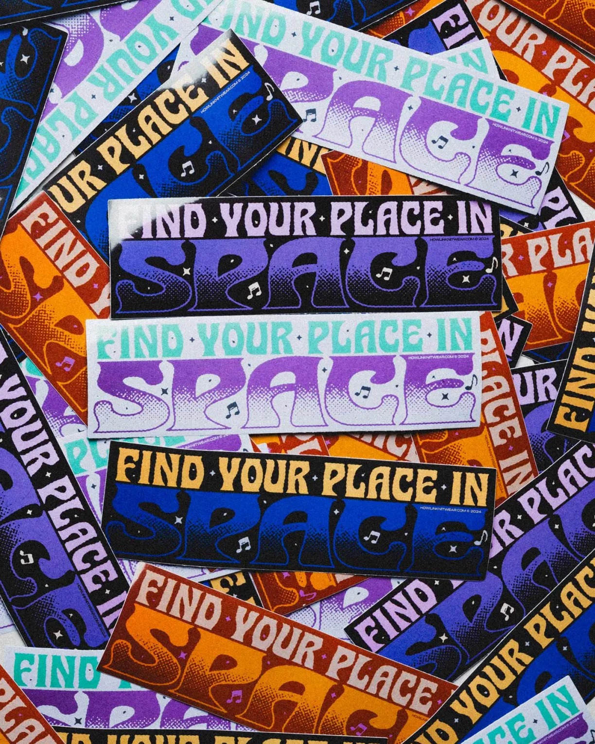 Howlin Find Your Place In Space Bumper Sticker^Women Goods | Made In Belgium