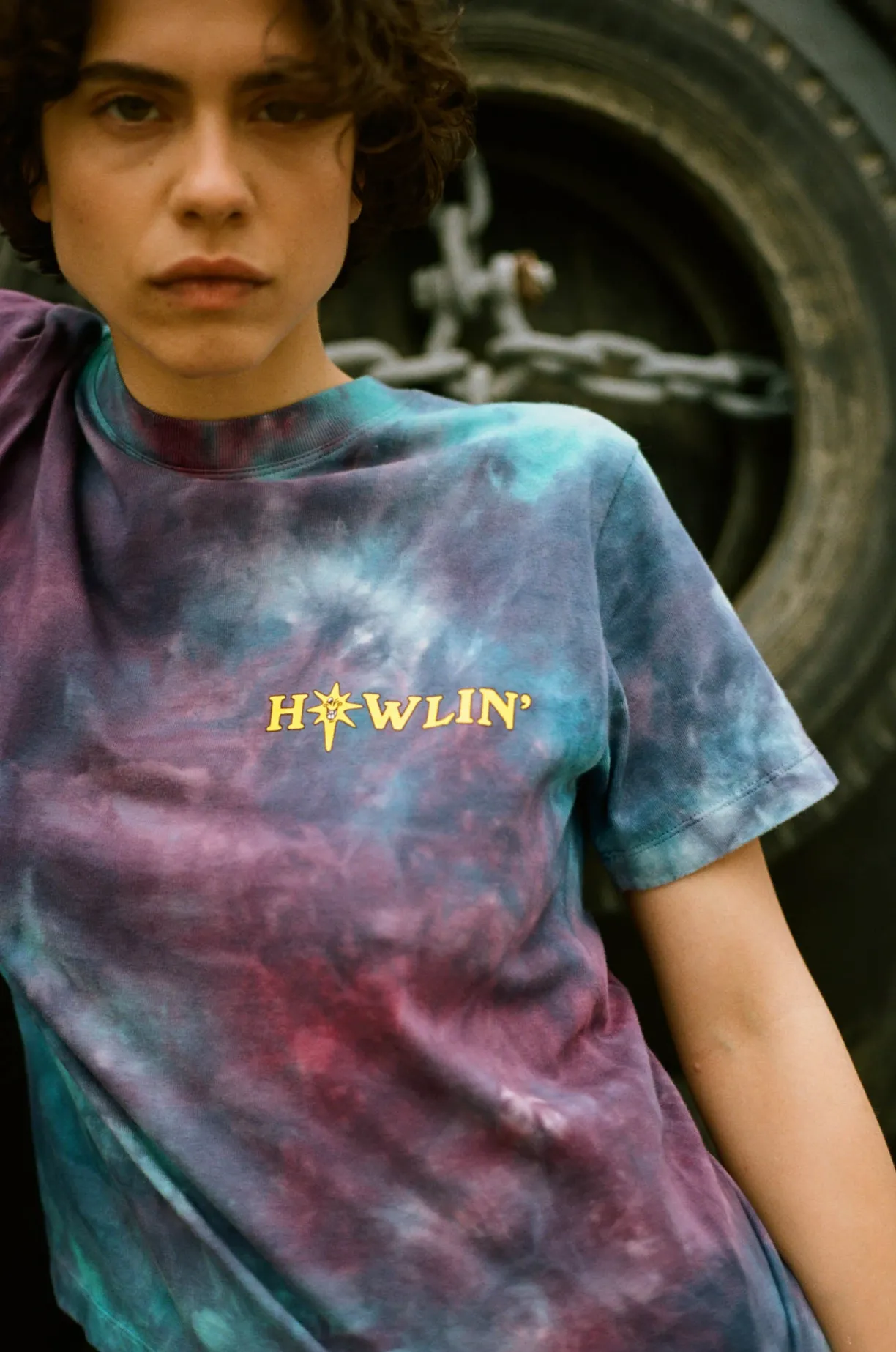 Howlin ' Tie Dye T-shirt - Short Sleeve - Night Mix (Women)^Women T-Shirts