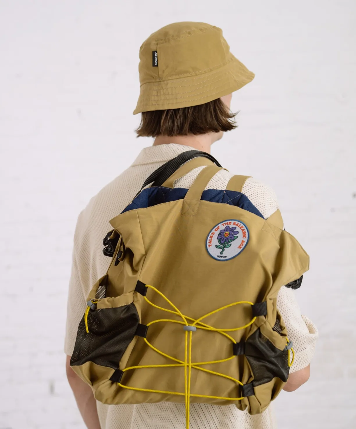 Howlin Record Bag Deluxe - Khaki Water Repellent Nylon^Women Made In Belgium | Made In Belgium