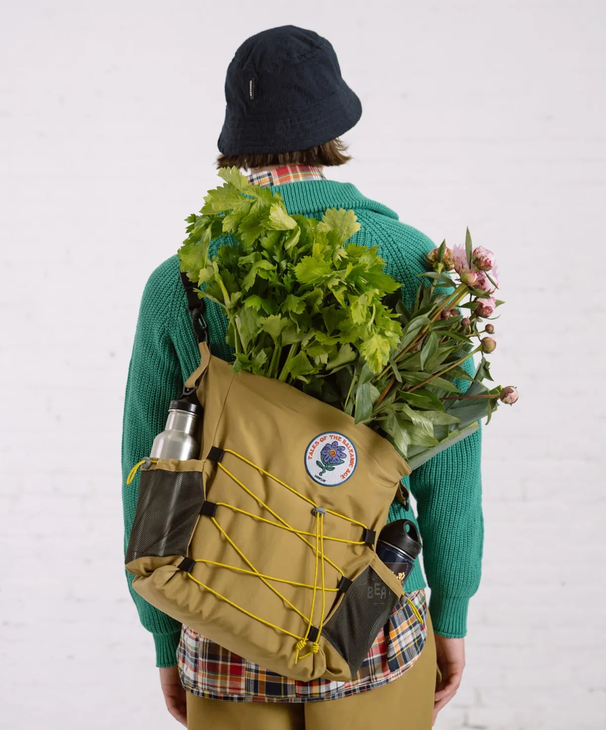 Howlin Record Bag Deluxe - Khaki Water Repellent Nylon^Women Made In Belgium | Made In Belgium