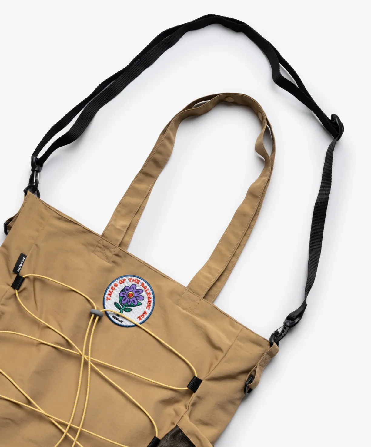 Howlin Record Bag Deluxe - Khaki Water Repellent Nylon^Women Made In Belgium | Made In Belgium