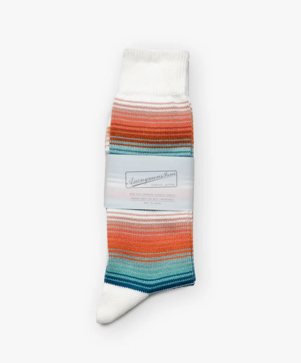 Anonymous Ism Sarape Stripes Crew Socks - White^Women Socks | Accessories