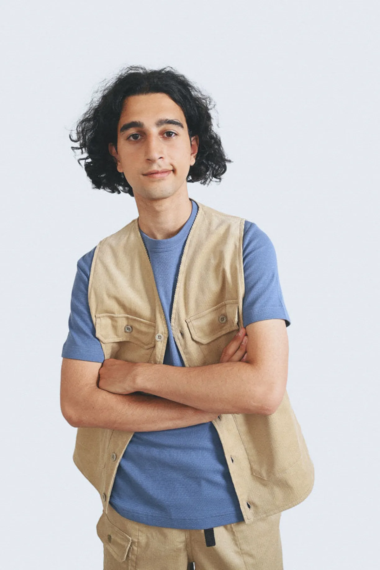 Howlin Seven Days Awake Vest - Sand Summer Corduroy^ Outerwear