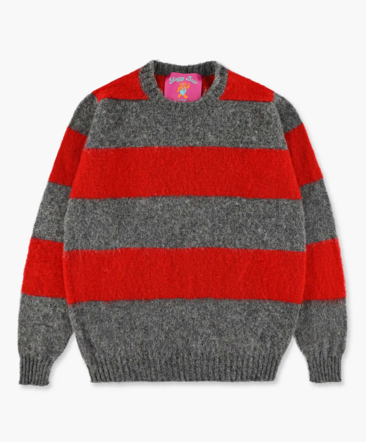 Howlin Shaggy Bear - Chunky Stripes - Thunder^ Shaggy Bear | Knitwear