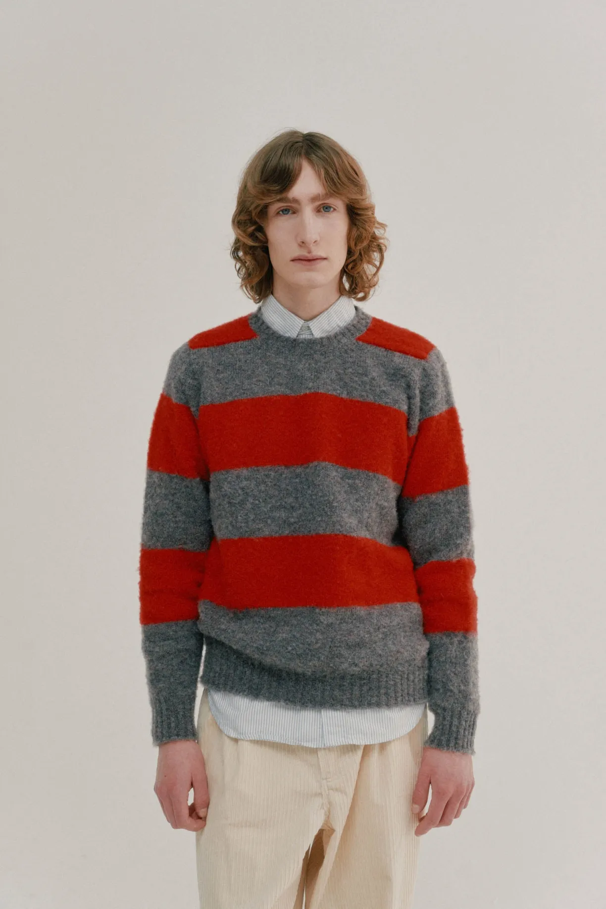 Howlin Shaggy Bear - Chunky Stripes - Thunder^ Shaggy Bear | Knitwear