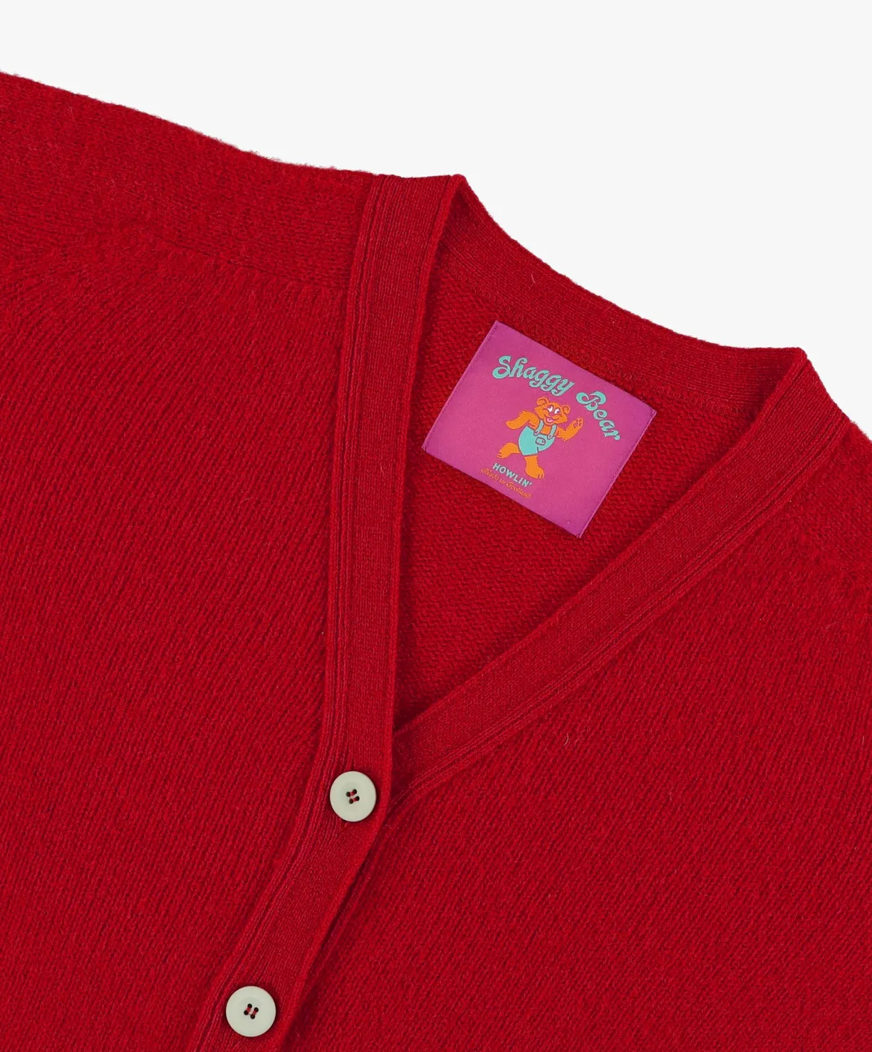 Howlin Shaggy Bear Cardigan - Flaming Red (Women)^Women Knitwear | Shaggy Bear