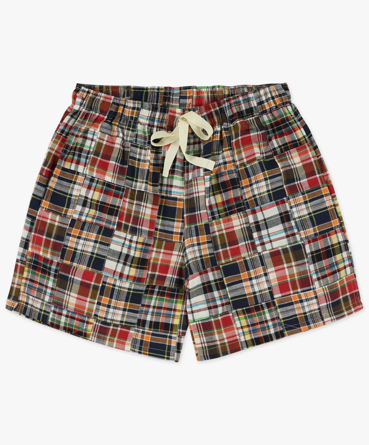 Howlin Smiling Shorts - Multi Madras Patchwork^ Shorts | Made In Belgium