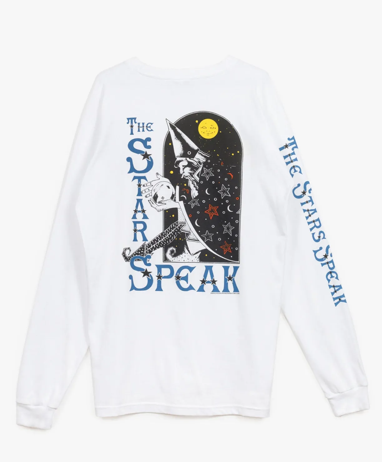 Good Morning Tapes Stars Speak LS Tee - White^ T-Shirts