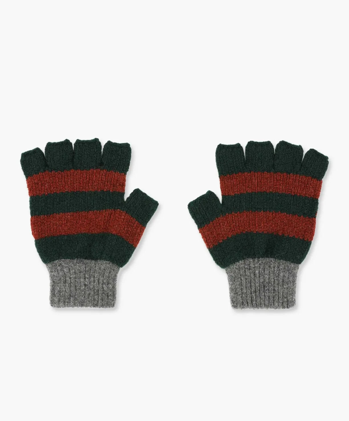 Howlin Striped No Fingers Gloves - Forest^Women Gloves | Gloves