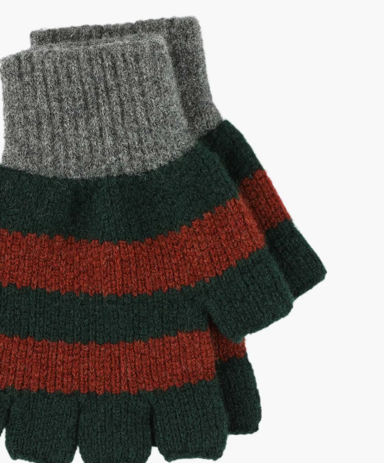 Howlin Striped No Fingers Gloves - Forest^Women Gloves | Gloves