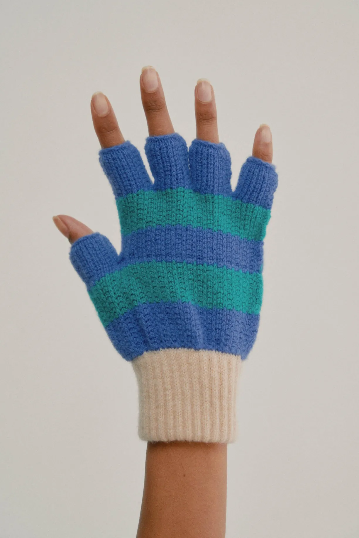 Howlin Striped No Fingers Gloves - Sparkle^Women Gloves | Gloves