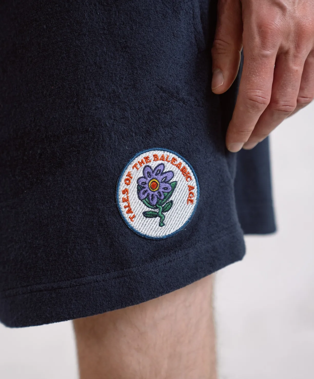 Howlin Towel Shorts Uni - Tales Of The Balearic Age - Navy^ Shorts | Made In Belgium