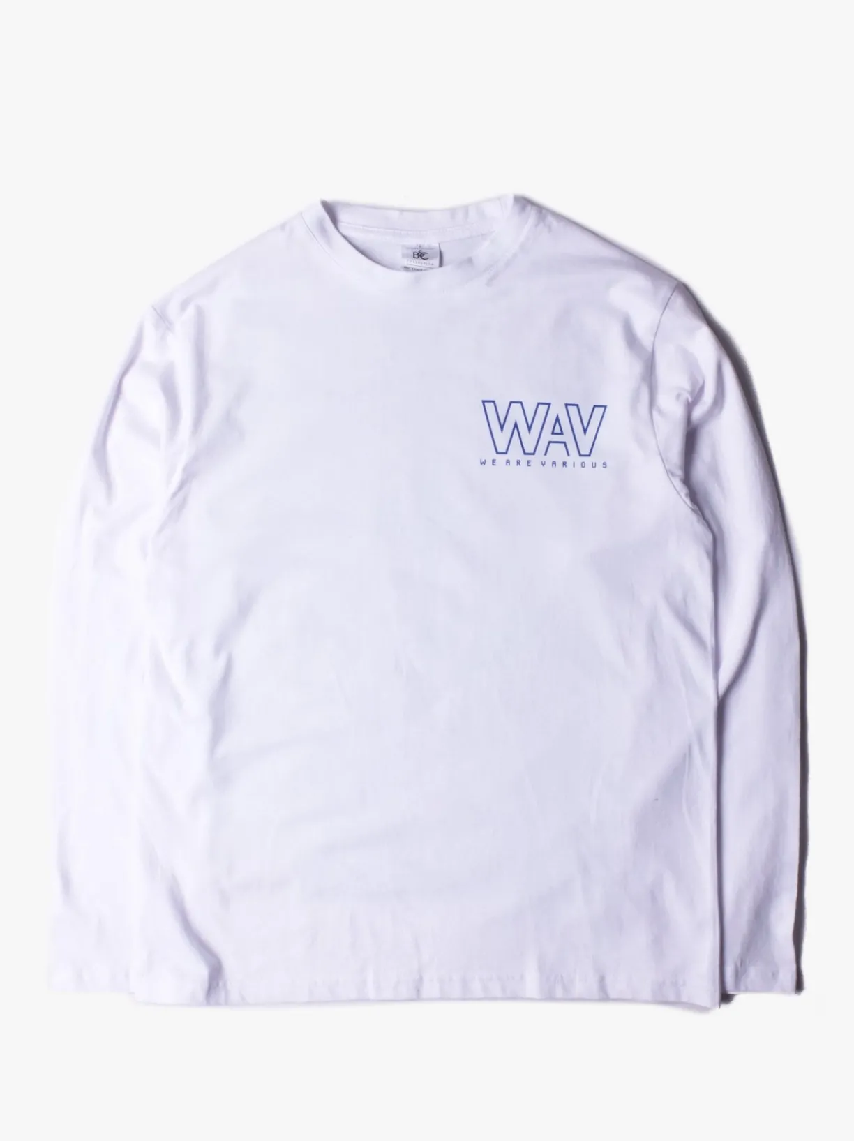We Are Various WAV Logo T-shirt LS - White ** Limited Edition^ T-Shirts