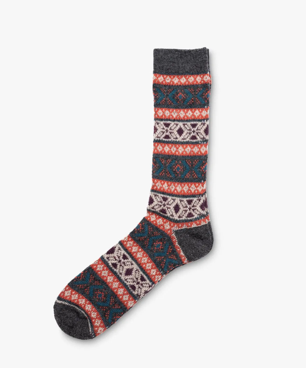 Anonymous Ism Wool JQ Socks - Charcoal^Women Socks | Accessories